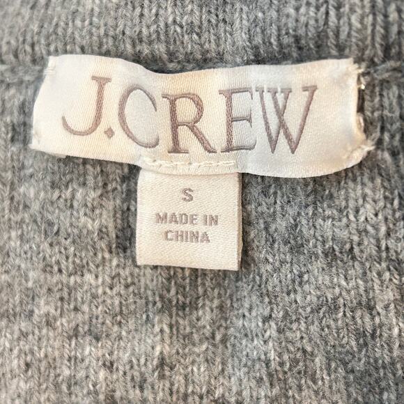 J. Crew Cardigan Cropped silver tinsel yarn size small - Picture 6 of 7
